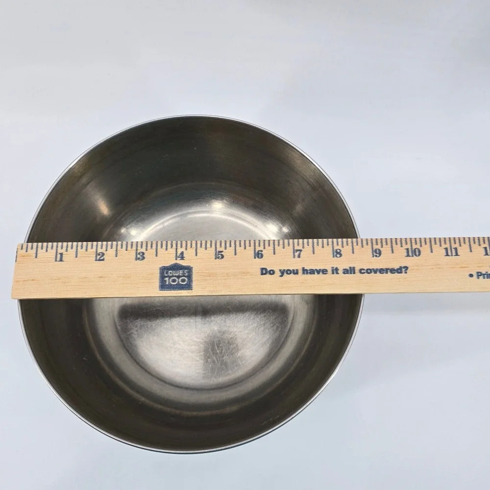 Sunbeam Mixmaster Bowl Stainless Steel Vintage Made in USA Silver 9in